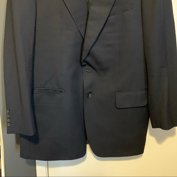 Sam Abouhassan Blazer Blue 46 Canadian Designer - Picture 7 of 9